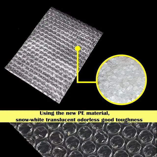 Alt view image 3 of 7 - 25PCS 8x10" Bubble Pouches,Clear Bubble Out Bags,Double Wall Shockproof | Tear-Resistant,Not Self-Seal,Lightweight,Protection,Ideal for Packing, Moving,Shipping