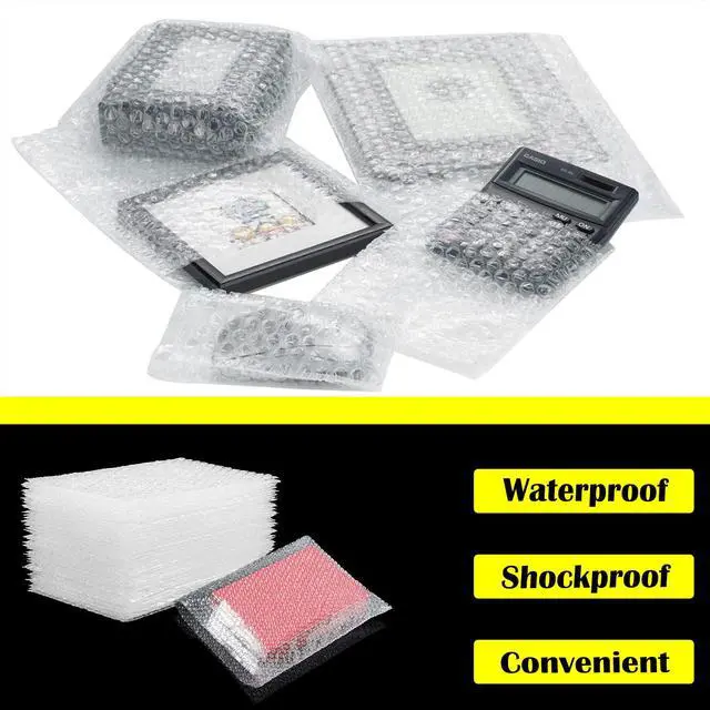 Alt view image 5 of 7 - 25PCS 8x10" Bubble Pouches,Clear Bubble Out Bags,Double Wall Shockproof | Tear-Resistant,Not Self-Seal,Lightweight,Protection,Ideal for Packing, Moving,Shipping