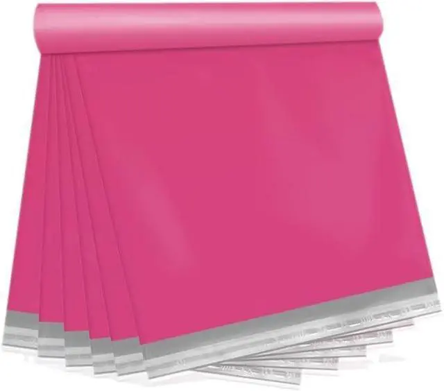 Main image of Pink Shipping Bags, Self-Seal Poly Mailers 10x13 Inch, 10 Pack | Tear-resistant, water-resistant mailing bags, for clothing, T-shirts, socks, accessories, documents, ecommerce shipping