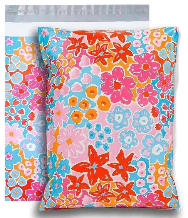 Main image of 10pcs 10x13 Inches Poly Mailers Waterproof & Tear Resistant Mailing Envelopes, Cute Small Business Bags for Clothes, Gifts - Flowers