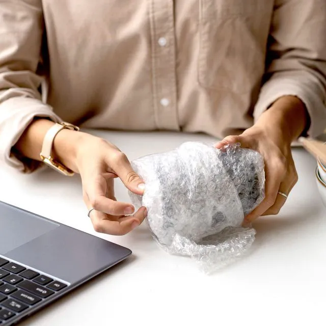 Alt view image 4 of 4 - 12 inch x 15 ft Bubble Cushioning Wrap, 1 Roll Perforated | For Moving Boxes, Shipping Packing Supplies