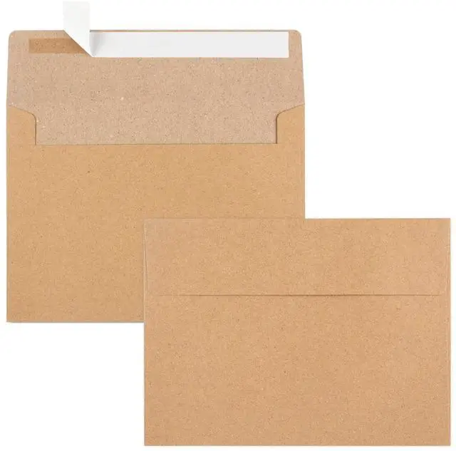 Main image of 70 Packs A2 Invitation Envelopes, Brown Kraft Envelopes, Envelopes for 4.5x5.5 Cards, Envelopes for Invitations, Envelopes Self Seal for Photos RSVP, Greeting Cards