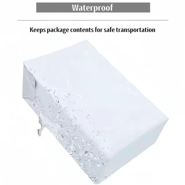 Alt view image 6 of 6 - White Poly Mailers 15x18.5 inches Packaging Bags 10 Pack | Self Sealing Shipping E-Commerce Waterproof Bags for Apparel and Non Fragile Items