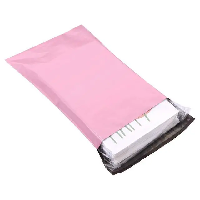 Alt view image 7 of 7 - 10 x 13.6inch Pink Poly Mailer Bags with Self Adhesive Strip,30 Pcs | Waterproof and Tear-Proof Postal Shipping Envelopes Bags