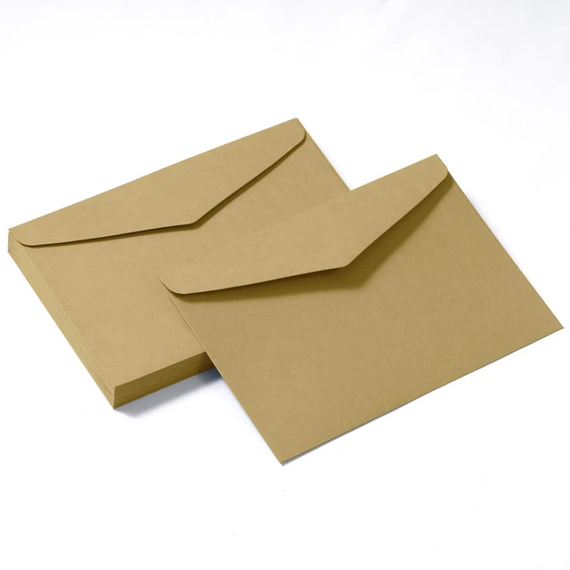 Main image of 50 Pack Kraft Envelopes 5x7 Envelopes A7 Invitation Envelopes | Envelopes for Personalize Gift Cards, Wedding, Baby Shower, Mailing
