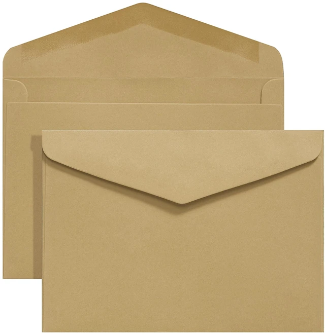 Alt view image 2 of 6 - 50 Pack Kraft Envelopes 5x7 Envelopes A7 Invitation Envelopes | Envelopes for Personalize Gift Cards, Wedding, Baby Shower, Mailing