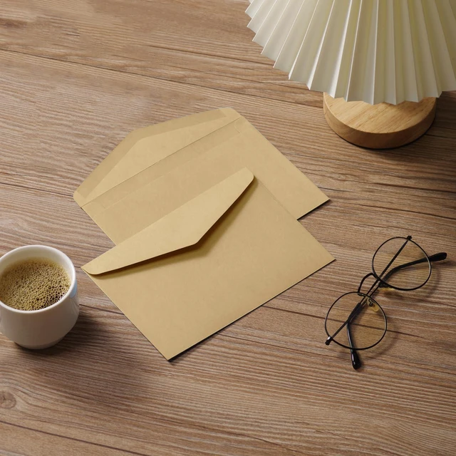 Alt view image 3 of 6 - 50 Pack Kraft Envelopes 5x7 Envelopes A7 Invitation Envelopes | Envelopes for Personalize Gift Cards, Wedding, Baby Shower, Mailing