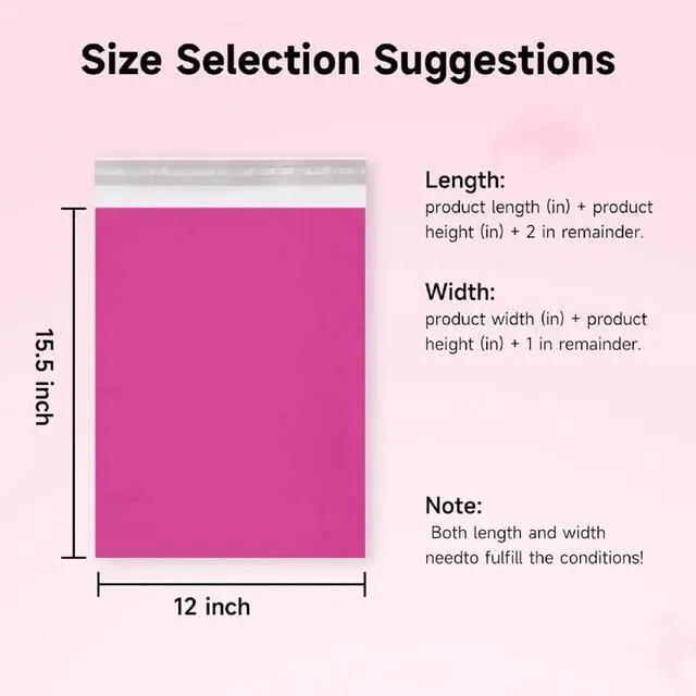 Alt view image 2 of 7 - Poly Mailers Shipping Bags with Strong Adhesive, Waterproof Mailing Bags for Clothing, T-Shirts, and Small Business Shipping