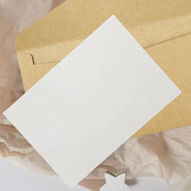 Alt view image 2 of 7 - 10 Pack Kraft Paper Envelopes with Ribbons, Invitation Greeting Envelopes for Festival and Party - Brown