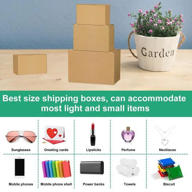 Alt view image 4 of 7 - Shipping Boxes,8x6x6 Small Shipping Boxes,Each shoe boxes cardboard.
