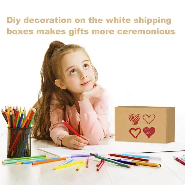 Alt view image 6 of 7 - Shipping Boxes,8x6x6 Small Shipping Boxes,Each shoe boxes cardboard.