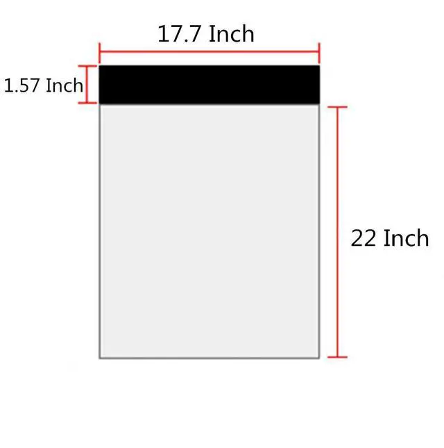 Alt view image 2 of 6 - 17.7 X 22 Inches White Poly MailersLarge Self-Sealing Shipping Bags 10 Pcs | Waterproof Plastic Packaging Envelopes Bag