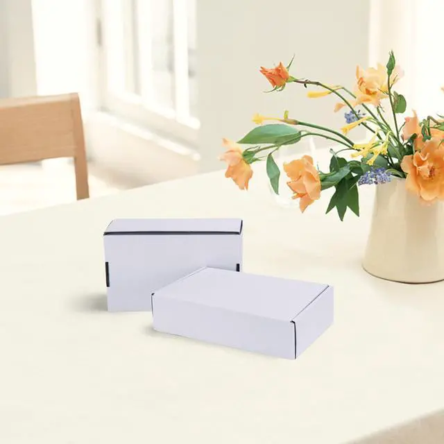 Alt view image 5 of 7 - 10 Pack 7x5x2 Shipping Boxes, White Corrugated Cardboard Box for Mailing, Packaging, Small Business