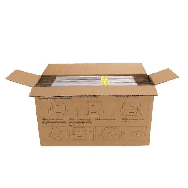 Alt view image 7 of 7 - 10 Pack 7x5x2 Shipping Boxes, White Corrugated Cardboard Box for Mailing, Packaging, Small Business
