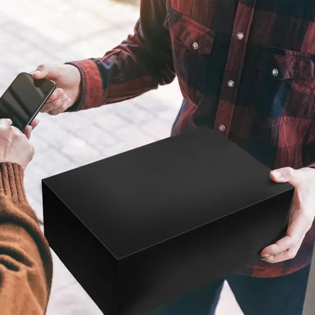 Alt view image 7 of 7 - Black Poly Mailers 12x15.5 in, Shipping Bags, 100 Pcs | Shipping bags for clothes and mailing bags for packing shirts, hoodies, and apparel.