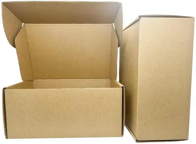 Main image of Small Sturdy Cardboard Box 6x4x3 Inch Mailing Corrugated Boxes Set of 10 | Business Packaging Carton for Storage and Shipping