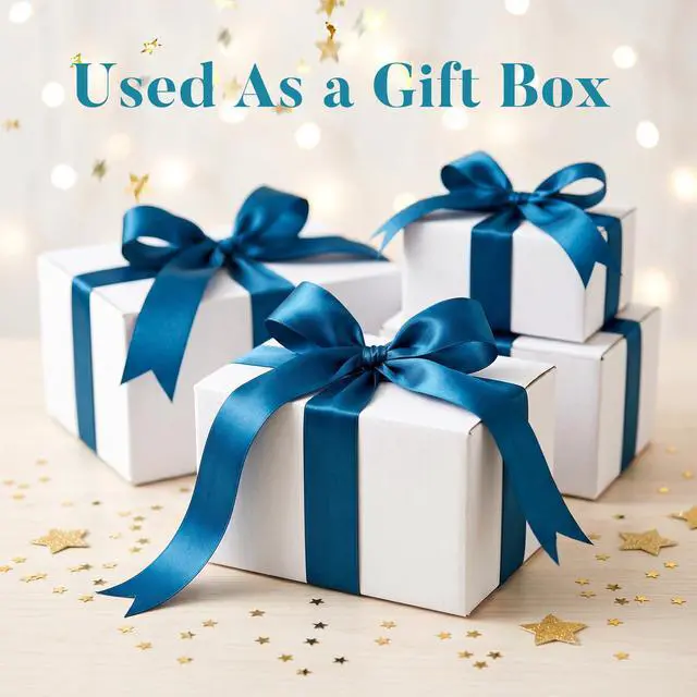 Alt view image 5 of 7 - Small Shipping Boxes 6x4x4 Set of 6 | White Corrugated Cardboard, Box for Packaging Small Business Mailing Moving Gifts Wrap, Easy Assemble