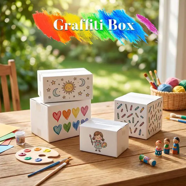Alt view image 7 of 7 - Small Shipping Boxes 6x4x4 Set of 6 | White Corrugated Cardboard, Box for Packaging Small Business Mailing Moving Gifts Wrap, Easy Assemble