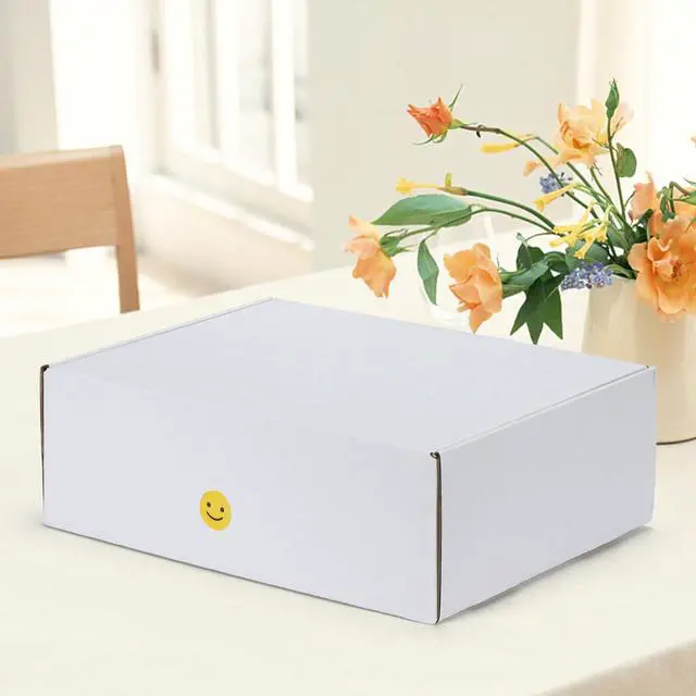 Alt view image 6 of 7 - 12x9x4 inches Shipping Boxes Set of 6, White Corrugated Cardboard Mailer Box for Packing, Mailing, Small Business