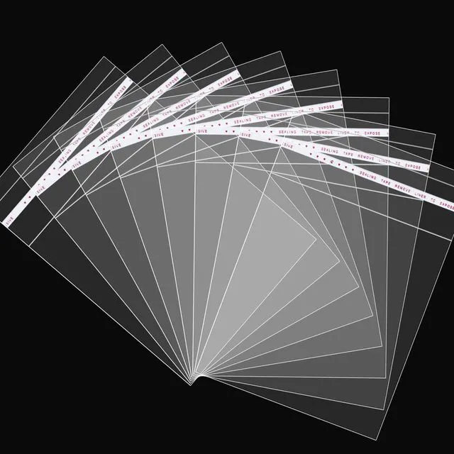 Main image of 180Pcs Clear Self Sealing Cellophane Bags 5x7 Inches Plastic Poly Bags | 1.4 Mils Reusable Self Adhesive OPP Bags Cello Bag for 5x7 Photos, Bakery Cookie Bag, Treat, Jewelry, Envelopes, Cards