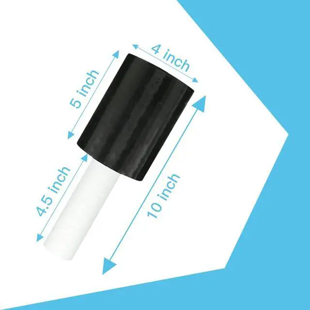 Alt view image 2 of 6 - Stretch Wrap Film with Handle 5 Inch × 1000 Feet Shrink Wrap | Moving Supplies Black Plastic Film Self-Adhering