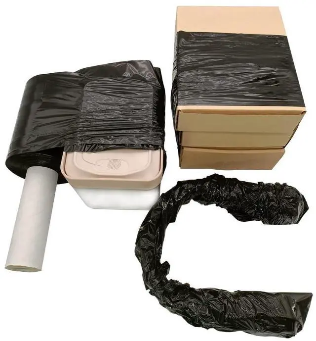 Alt view image 6 of 6 - Stretch Wrap Film with Handle 5 Inch × 1000 Feet Shrink Wrap | Moving Supplies Black Plastic Film Self-Adhering