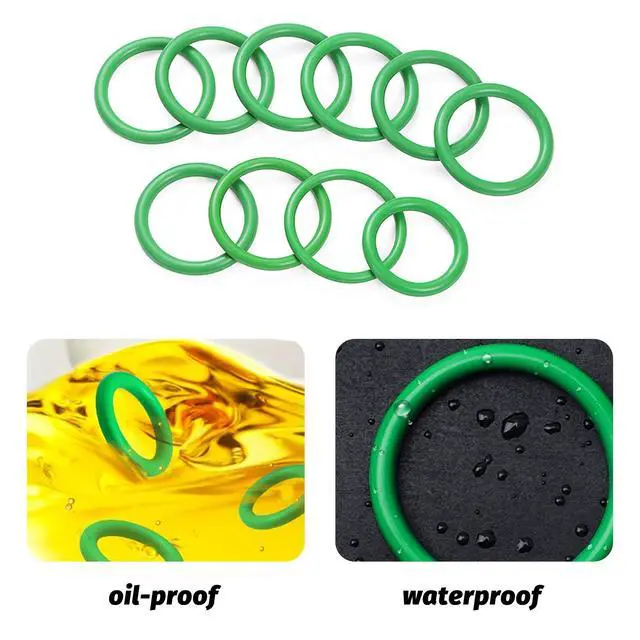 Alt view image 5 of 6 - Lonuxi 270PCS Seal Gasket Washer, Car Air Conditioning AC O Ring Kit, Seal O-Ring Assortment Kit, Universal Vehicle Repair Tool for Door, Window, Home Appliances (Green)