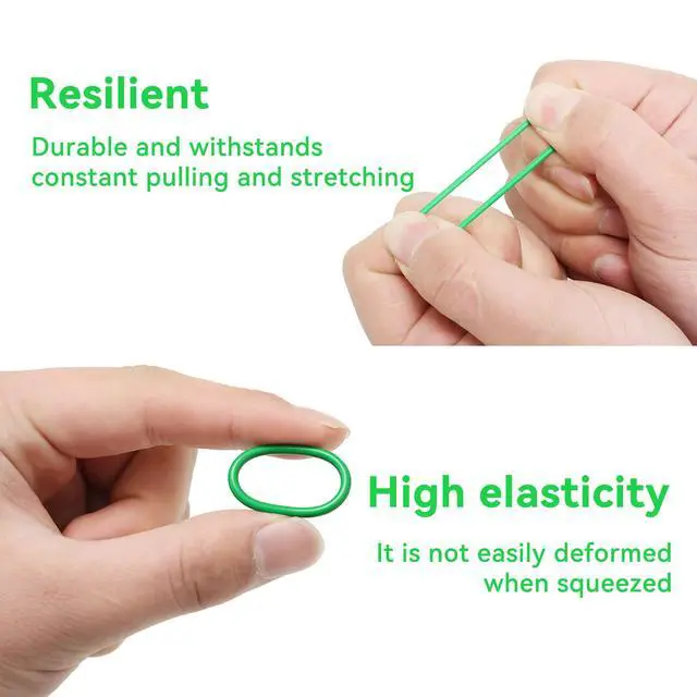 Alt view image 3 of 6 - Lonuxi 270PCS Seal Gasket Washer, Car Air Conditioning AC O Ring Kit, Seal O-Ring Assortment Kit, Universal Vehicle Repair Tool for Door, Window, Home Appliances (Green)