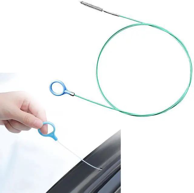 Main image of Sinytuto Pack-1 Car Air Conditioning Pipe Cleaning Brush, 9.8Ft Rotatable Vehicle Sunroof Drain Hole Unblocker, Universal Automotive Unblocking Repair Slender Drainage Tool Accessories (Green)