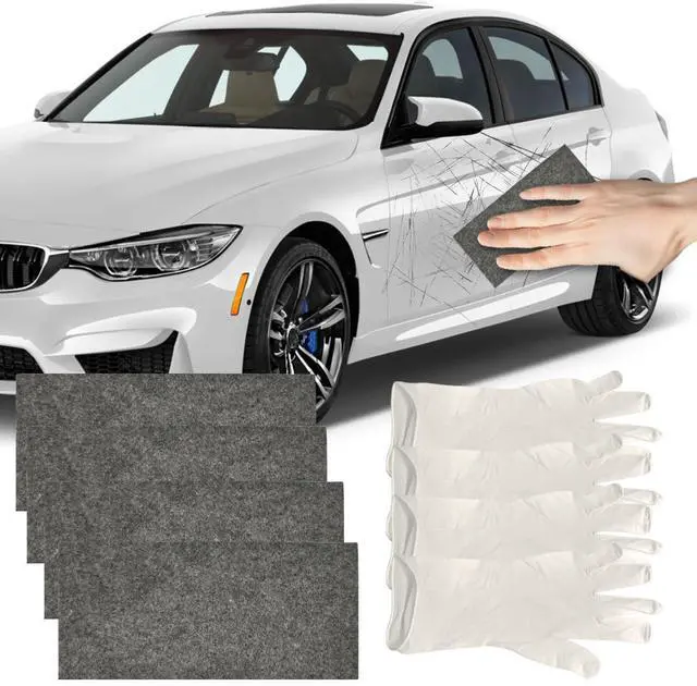 Main image of 4PCS Nano Sparkle Cloth Car Scratch Remover, Magic Wipes Cleaning Cloth, Nanosparkle Cloth for Car Scratches, Removes Water Spots & Swirl Marks (Black 1)