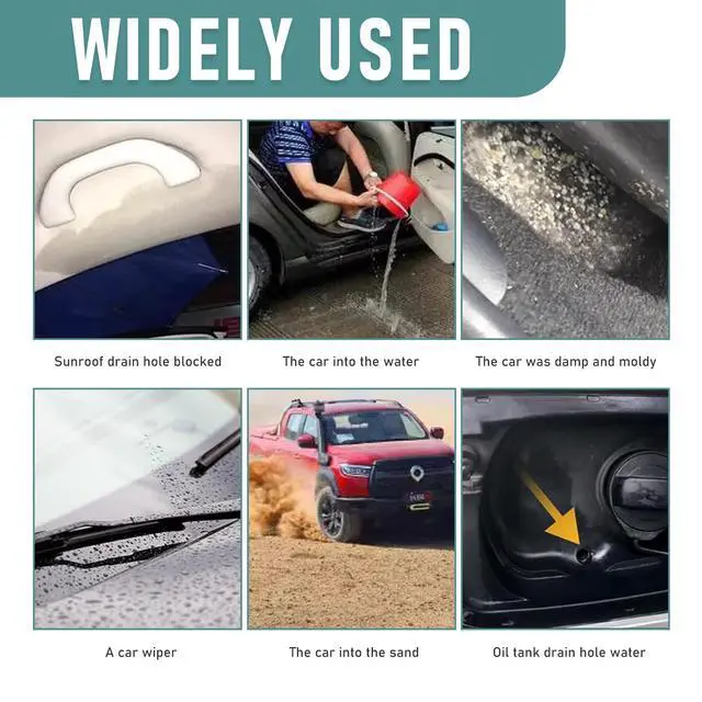 Alt view image 6 of 6 - Sinytuto Pack-1 Car Air Conditioning Pipe Cleaning Brush, 9.8Ft Rotatable Vehicle Sunroof Drain Hole Unblocker, Universal Automotive Unblocking Repair Slender Drainage Tool Accessories (Green)