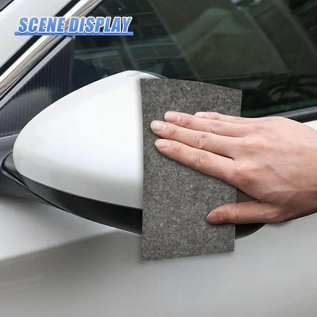 Alt view image 5 of 6 - 4PCS Nano Sparkle Cloth Car Scratch Remover, Magic Wipes Cleaning Cloth, Nanosparkle Cloth for Car Scratches, Removes Water Spots & Swirl Marks (Black 1)
