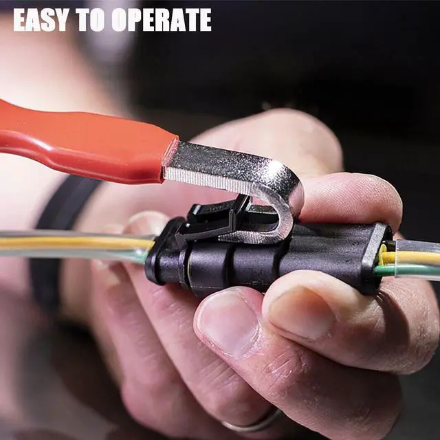 Alt view image 6 of 7 - Ruilynn Automotive Electrical Terminal Connector Separator Removal Tool, Electrical Connector Separator Tool Universal Fit for Car, Truck Wiring Harness Repair