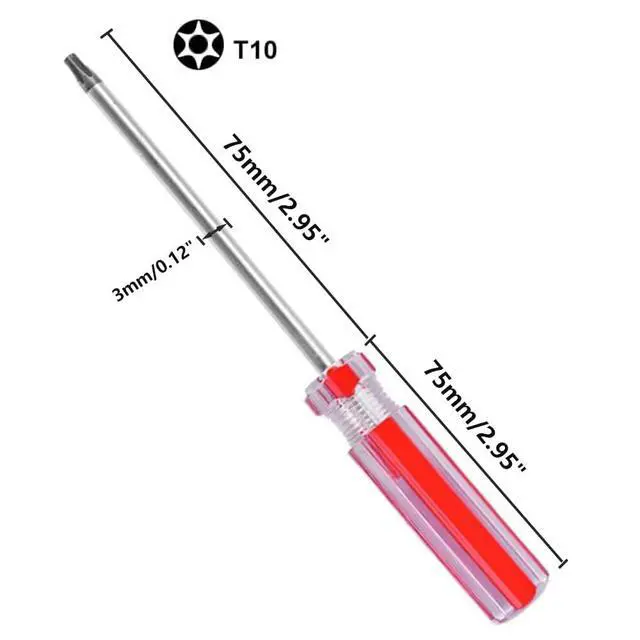 Alt view image 2 of 5 - Torx Magnetic Screwdriver,Torx Security Screwdriver,Star Screw Driver for Computer Repairing, Automobile Tools and Home Appliances (T10 x 75mm)