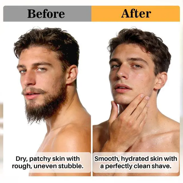 Alt view image 6 of 7 - RAQEHO 3.5oz Shaving Soap for Men - Sandalwood Shaving Soap Puck Foam Shave Cream with Shea Butter & Coconut Oil for Sensitive Skin Personal Care Products Bathroom Supplies Travel Essentials