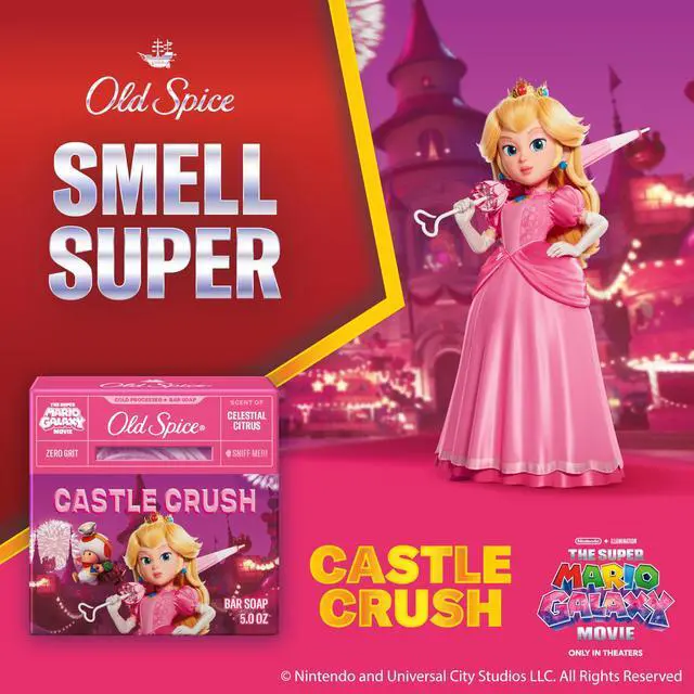 Alt view image 3 of 7 - Old Spice Bar Soap for Men, x The Super Mario Galaxy Movie, Cold Pressed with Grit, Made with Natural Oils & Plant Based Cleanser, Celestial Citrus with Sweet Citrus & Berries Scent, 5.0 oz