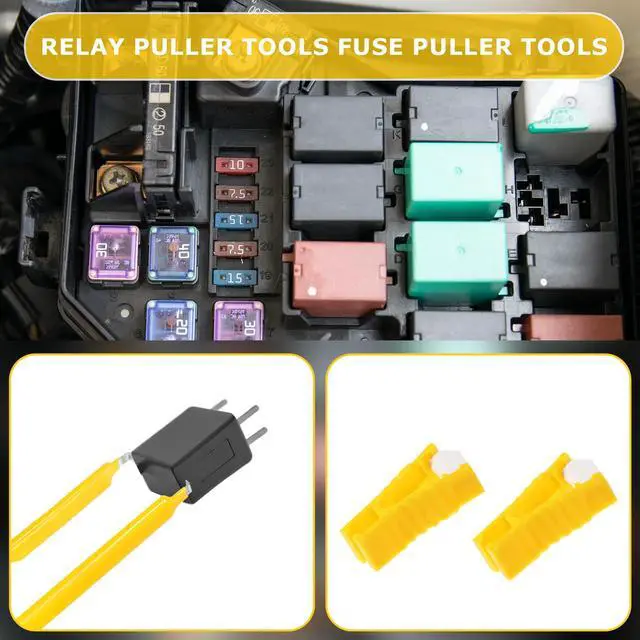 Alt view image 3 of 7 - 6 Pcs Automobile Fuse Puller Pliers Set Car Fuse Remover Set Fuse Puller Tool for Car Relay Puller Universal Fuse Removal Tool for Replacing Car Fuses Automotive Fuse Removal Tool Relay Puller Pliers