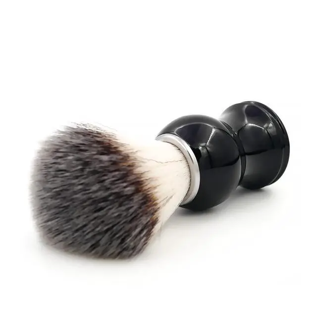 Alt view image 4 of 7 - Shaving Brush for Men, Black Handle Men's Shave Cream & Soap Brush (skull) | Black Handle, Synthetic Hair, Small Travel Size, Skull Print