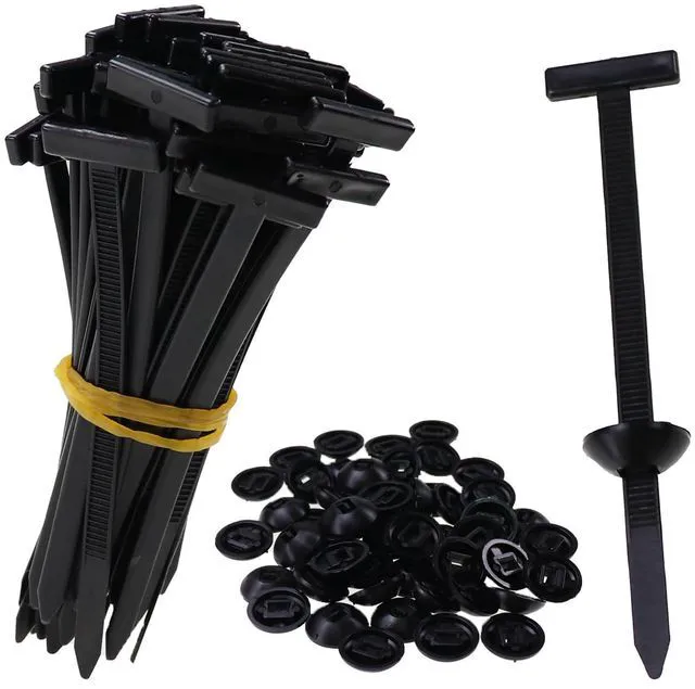 Alt view image 2 of 5 - Nihfien 50 Pcs Upgraded Nylon Universal Cable Tie Buckle, Heavy Duty Self-Locking Rivet Zip Ties, Multifunctional Cable Tie Buckle for Car Daily Repair, Garden, Home, Office,Workshop