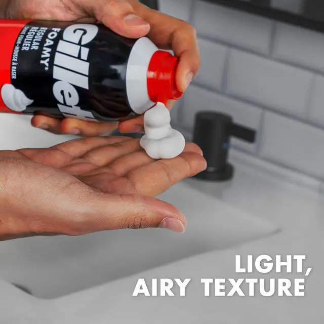 Alt view image 3 of 7 - Foamy Classic Shave Foam for Men, Protection Against Shaving Irritation, Quick and Smooth Shave, shaving cream, 14.9 Oz
