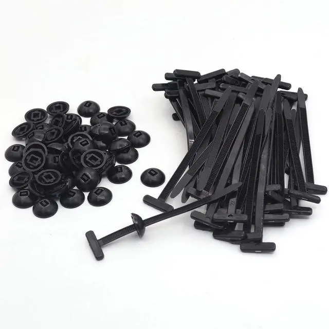 Main image of Xiufortion Black Nylon Cable Ties Multifunctional Cable Tie Buckle-Length 9cm, for Car Daily Repair, Home, Office, Garden, Workshop (20)