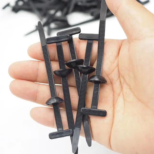 Alt view image 4 of 7 - Xiufortion Black Nylon Cable Ties Multifunctional Cable Tie Buckle-Length 9cm, for Car Daily Repair, Home, Office, Garden, Workshop (20)