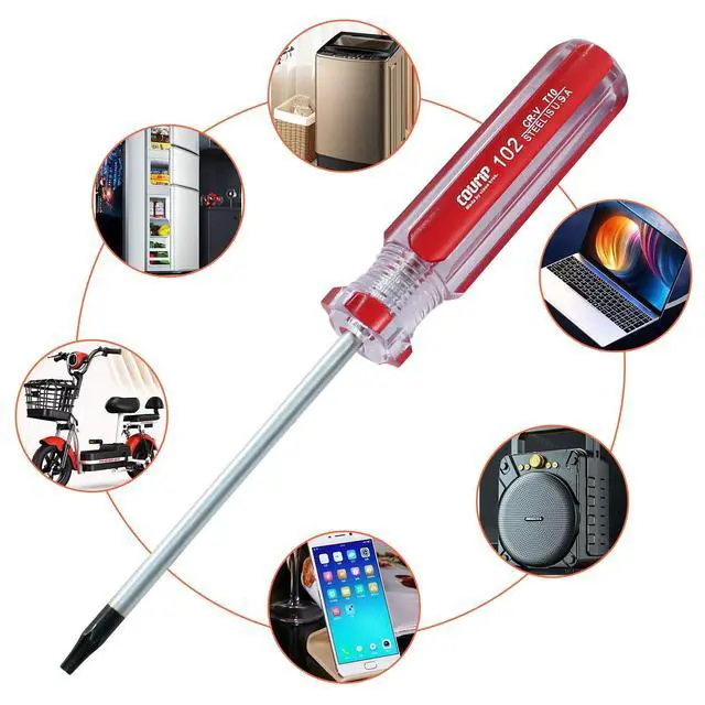 Alt view image 5 of 6 - T10 Torx Screwdriver, Magnetic Star Security Screw Driver | Computer Repairing, Home Appliances, Automobile Tools