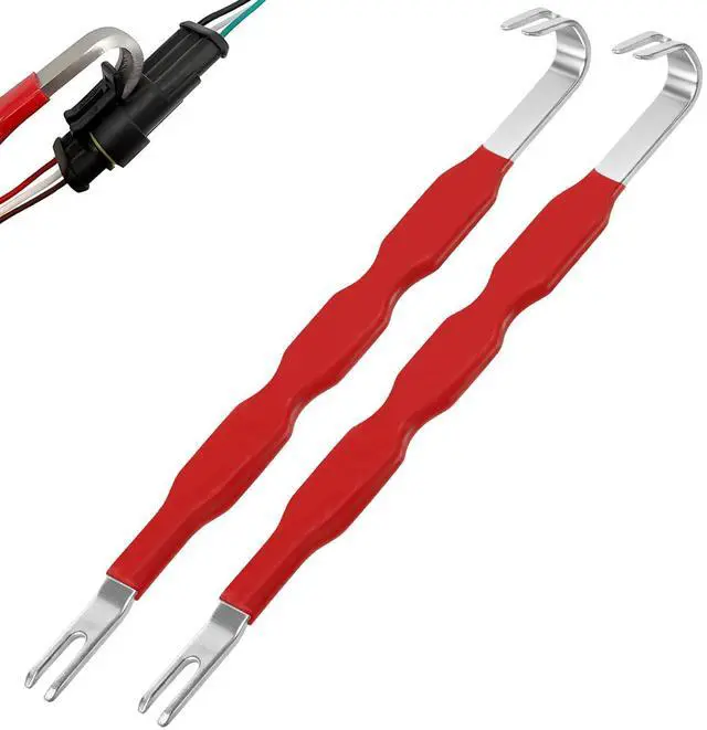Main image of Automotive Electrical Terminal Connector Separator Removal Tool, Universal Multifunction Electrical Disconnect Tool,Plug Connector Remover for Cars,for Most Vehicle Wiring Systems (2PCS)