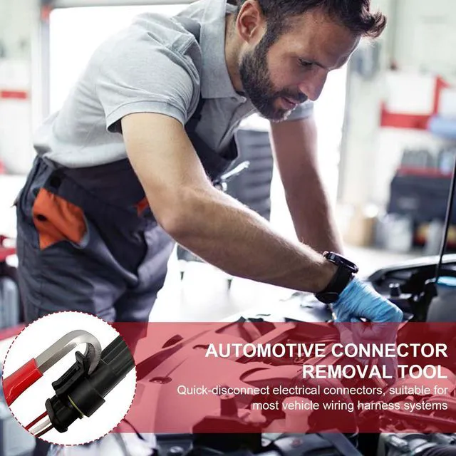 Alt view image 2 of 7 - Automotive Electrical Terminal Connector Separator Removal Tool, Universal Multifunction Electrical Disconnect Tool,Plug Connector Remover for Cars,for Most Vehicle Wiring Systems (2PCS)