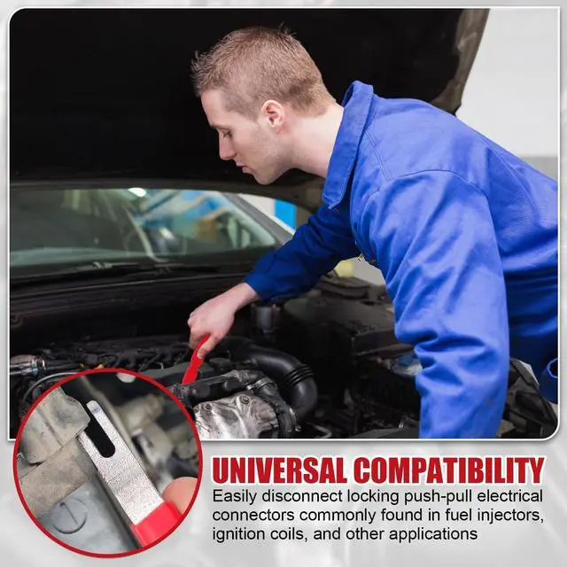 Alt view image 3 of 7 - Automotive Electrical Terminal Connector Separator Removal Tool, Universal Multifunction Electrical Disconnect Tool,Plug Connector Remover for Cars,for Most Vehicle Wiring Systems (2PCS)