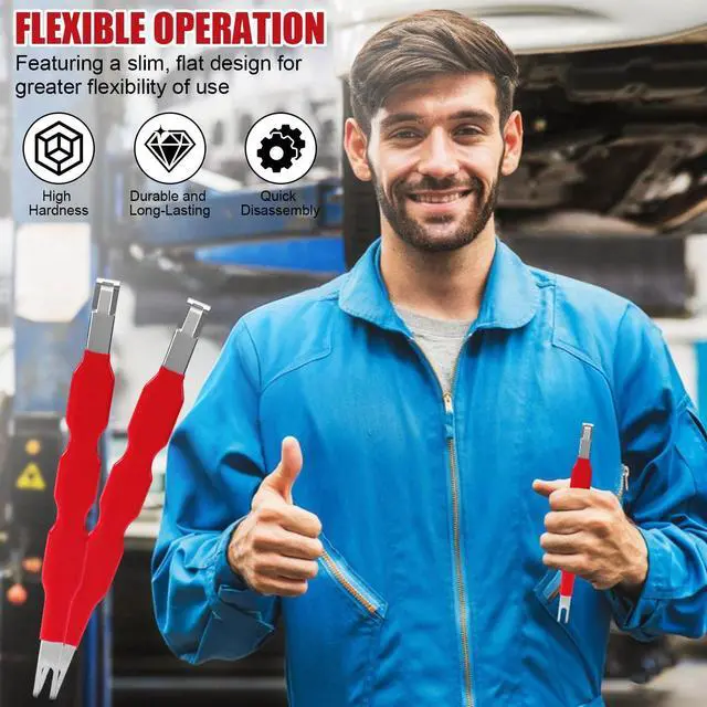Alt view image 4 of 7 - Automotive Electrical Terminal Connector Separator Removal Tool, Universal Multifunction Electrical Disconnect Tool,Plug Connector Remover for Cars,for Most Vehicle Wiring Systems (2PCS)