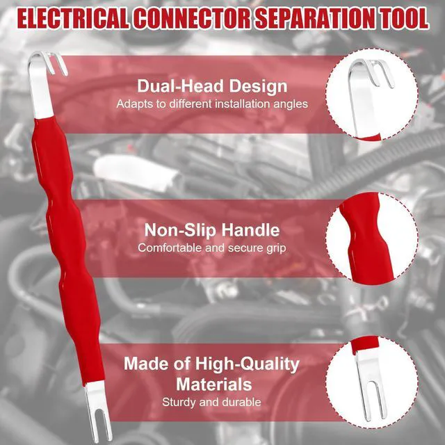 Alt view image 5 of 7 - Automotive Electrical Terminal Connector Separator Removal Tool, Universal Multifunction Electrical Disconnect Tool,Plug Connector Remover for Cars,for Most Vehicle Wiring Systems (2PCS)
