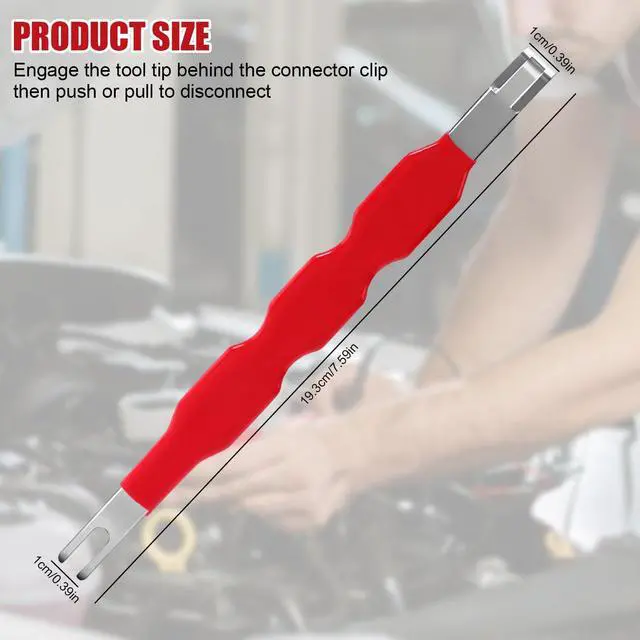 Alt view image 7 of 7 - Automotive Electrical Terminal Connector Separator Removal Tool, Universal Multifunction Electrical Disconnect Tool,Plug Connector Remover for Cars,for Most Vehicle Wiring Systems (2PCS)
