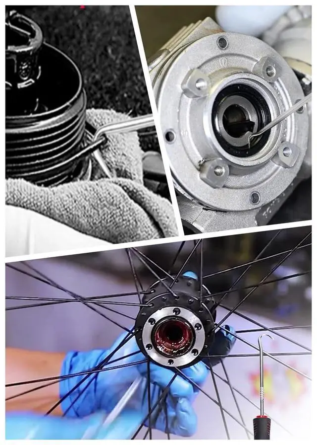 Alt view image 5 of 7 - Short Set,Oil Seal Hook, Pull Out The Hook, Oil Seal Screwdriver Pull Out and Remove.Assembly and Removal of Small Parts,Automobile, Electronics Home Repair Tools